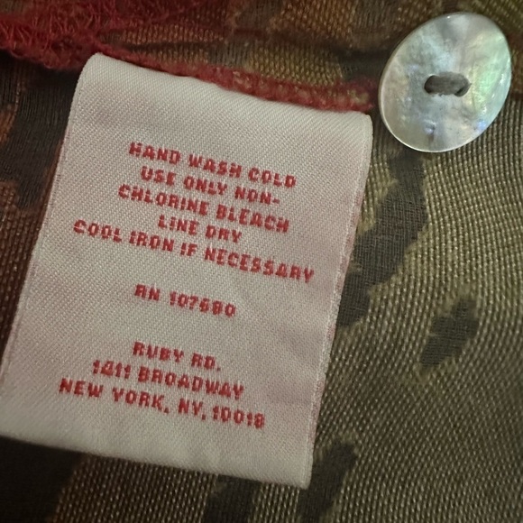 Ruby Rd. Sheer Button Front Adjustable 3/4 Sleeve Jacket - Picture 7 of 7